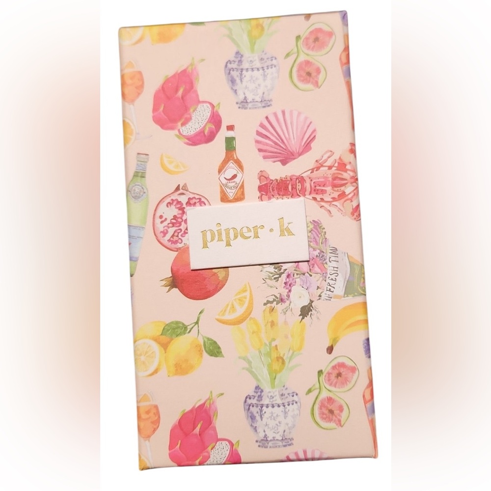 PIPER K Retro Style Motel Hotel Key La Dolce Vida Citrus Keychain Bag Charm NWT - Picture 9 of 10